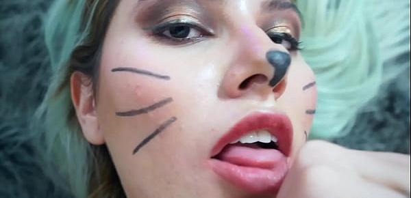  Role play with a sexy latin teen colombian model - Im a cat